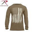 thumbnail image 1 of Rothco US Flag Long Sleeve T-Shirt - Coyote Brown, 1 of 2