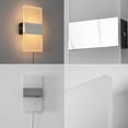 thumbnail image 7 of Kiven Acrylic Plug in Wall Lamp, Plug-in LED Wall Sconces with 3 Color Modes, 1-Light Accent Lighting with 5.9ft Plug in Cord for Living Room Bedside Hallway Vanity Table,Warm White 3000K, 7 of 7