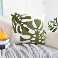 thumbnail image 2 of Juego de 3 fundas de cojín modernas verdes de 45x45cm, fundas de almohada decorativas para sofá, sala de estar y dormitorio, 2 of 5