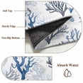 thumbnail image 6 of Round Rugs 6Ft, Blue Coastal Round Area Rug Washable Indoor Throw Carpet, Summer Nautical Ocean Beach Coral Fish Soft Non Slip Circle Rug for Office Cabinet Home Decor Aesthetic, 6 of 8
