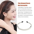 thumbnail image 1 of Hair Accessories with Teeth Classic Elastic Simple Headband Clothes Matching Accessory Shower Hairband for Adult Lady Female Use White, 1 of 6