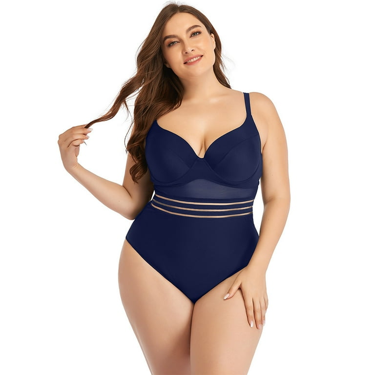 Walmart women's plus hot sale size bathing suits