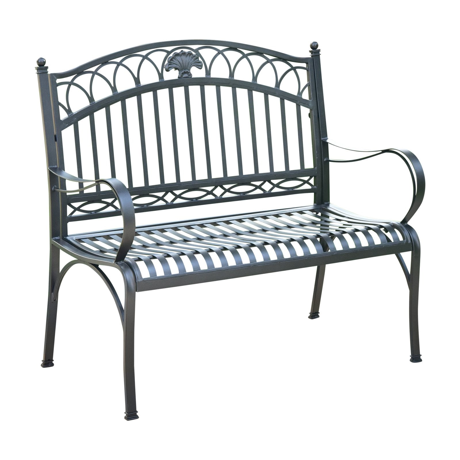 International Caravan Segovia 3 Ft Garden Bench Black Walmart Com