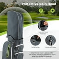 thumbnail image 5 of Topbuy 15-Way Golf Cart Bag Golf Club Bag with 15 Ways Organizer Divider Top 7 Zippered Pockets Cooler Bag Umbrella Holder Rain Hood Grey + Green, 5 of 8