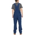 thumbnail image 2 of Ubon Men's Denim Bib Overalls Durable Cotton Twill Coveralls Breathable Workwear Indigo Rigid 34W x 30L, 2 of 9