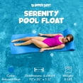 thumbnail image 2 of Texas Recreation Serenity 70' Foam Raft Lounger Pool Float, Bahama Blue (2 Pack), 2 of 12