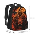 thumbnail image 3 of DouZhe Lightweight Backpack, Cartoon Angry Orange Tiger Prints Travel Outdoor Hiking Bag School Bookbag Casual Daypack Backpacks for Women Men, 3 of 7