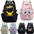 thumbnail image 2 of Mochila impermeable Pokemon Pikachu Gengar para mujer, mochila escolar para estudiante, niña, portátil, libro, paquete zhangyuxiang unisex, 2 of 2