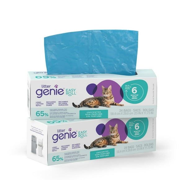 Bolsas de basura Litter Genie Easy Roll, paquete de 2, 65% recicladas