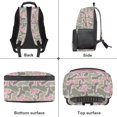 thumbnail image 6 of Pzuqiu Camo Pink Bow 17 Inch Kids School Backpack for Students Ages 6-18 Elementary Backpack with Adjustable Breathable Straps Large Capacity Lightweight Schoolbag for Back to School, 6 of 7