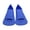 Blue M code, variant on Silicone Swimming Training Fins Swim Flippers Travel Size Short Fins for Snorkeling Diving Pool Man Women Kid Travel