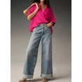 thumbnail image 4 of Musefolio Womens 3/4 Length Sleeve Chiffon Blouses V Neck Elegant Casual Shirts S-XXL, 4 of 5
