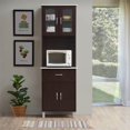 thumbnail image 3 of Pemberly Row Armoire de Cuisine en Chocolat Gris, 3 of 4
