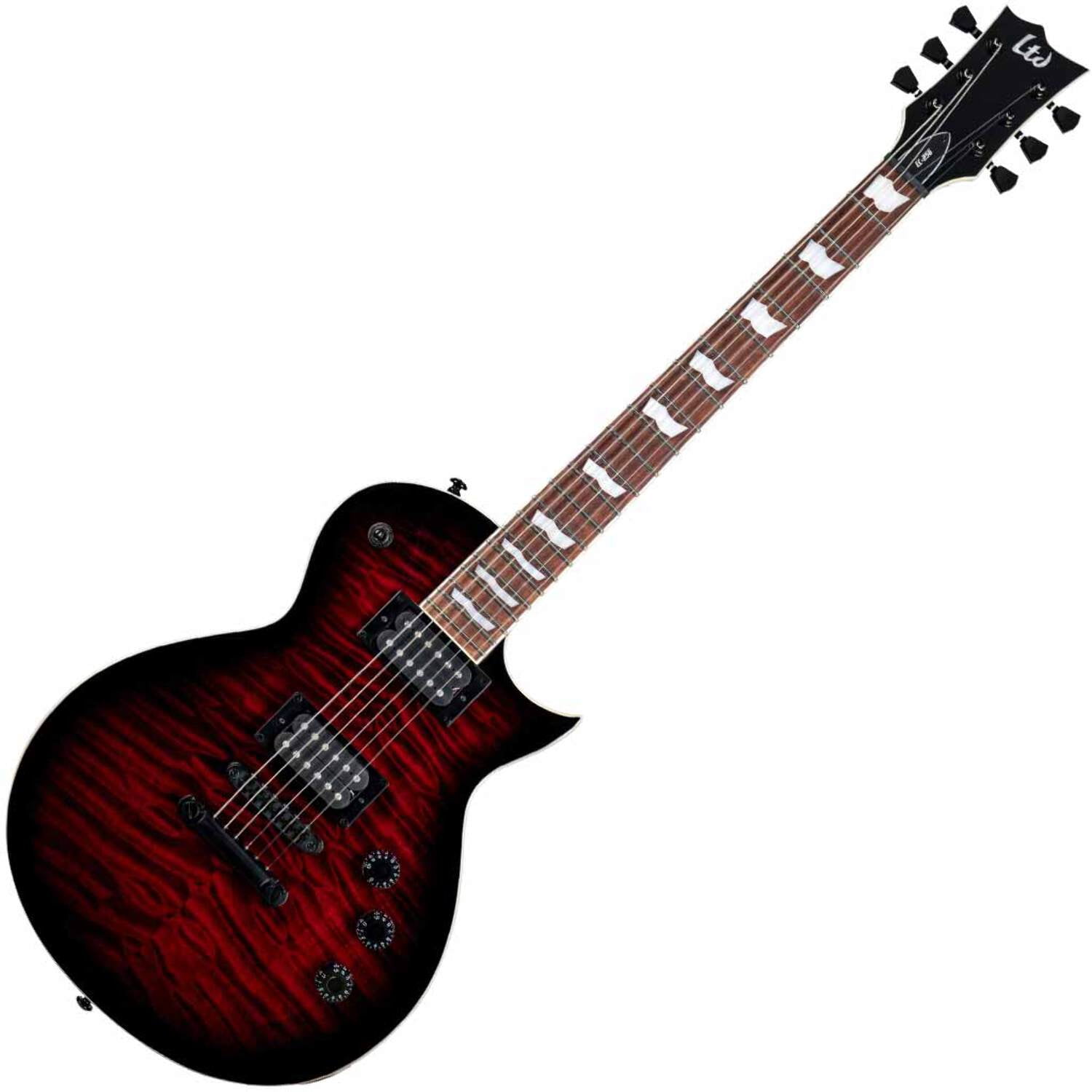 ESP LTD EC-256QM Electric Guitar - See Thru Black Cherry Sunburst