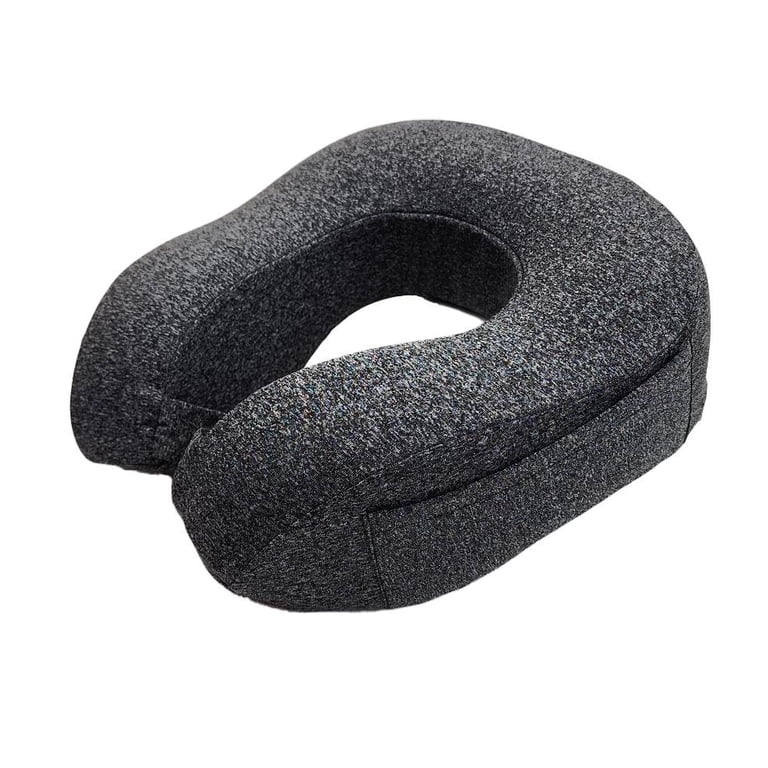 Protege Cool Touch Memory Foam Neck Pillow Travel Set, Gray photo 4