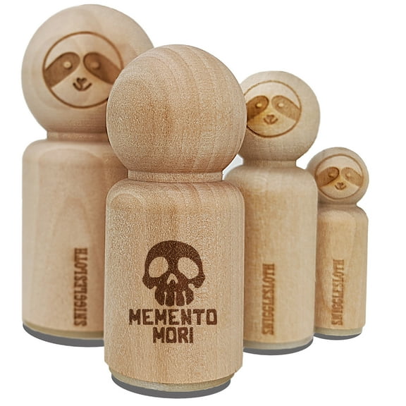 Memento Mori Skull Rubber Stamp for Scrapbooking Crafting Stamping - Mini 1/2 Inch