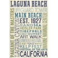 thumbnail image 3 of Laguna Beach, California, Typography (100% Cotton Tea Towel, Decorative Hand Towel, Kitchen and Home), 3 of 3