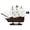 White, variant on HANDCRAFTED NAUTICAL DÉCOR Wooden Calico Jacks The William White Sails Model Pirate Ship 12"
