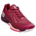 thumbnail image 2 of Wilson Women`s Rush Pro 4.0 Tennis Shoes Beet Red and White (  6.5   ), 2 of 5