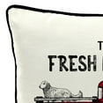 thumbnail image 3 of Jordan Manufacturing 16" x 16" Fresh Market Cream Truck Square Outdoor Throw Pillow with Welt, 3 of 8