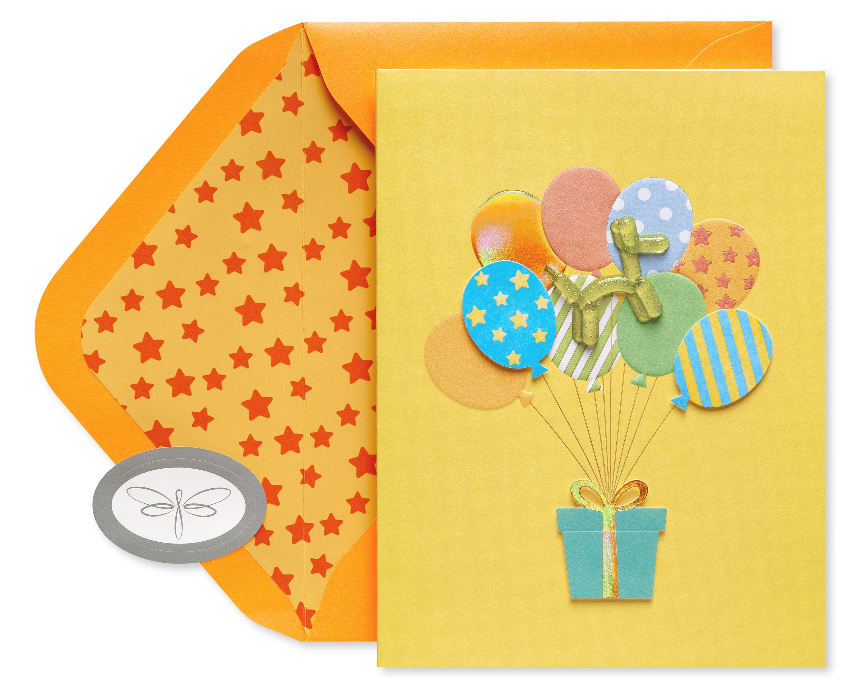 Papersong Premium Birthday Card (Balloon Dog)