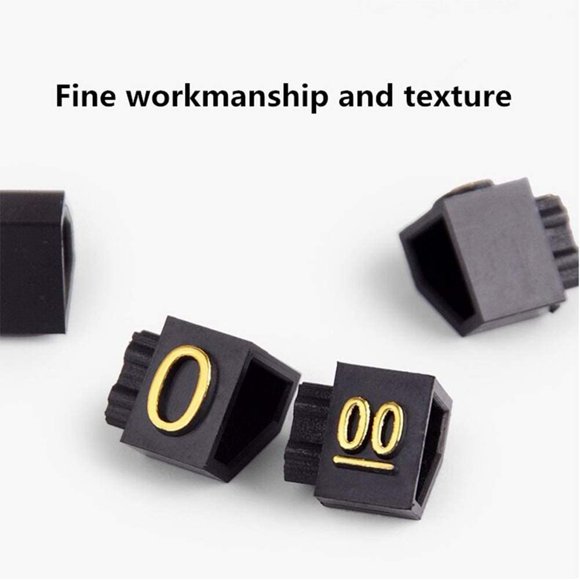 20 Sets Price Display Square Adjustable Price Tag for Price Display Counter Stand Number Letter Dollar Price Block Kit S