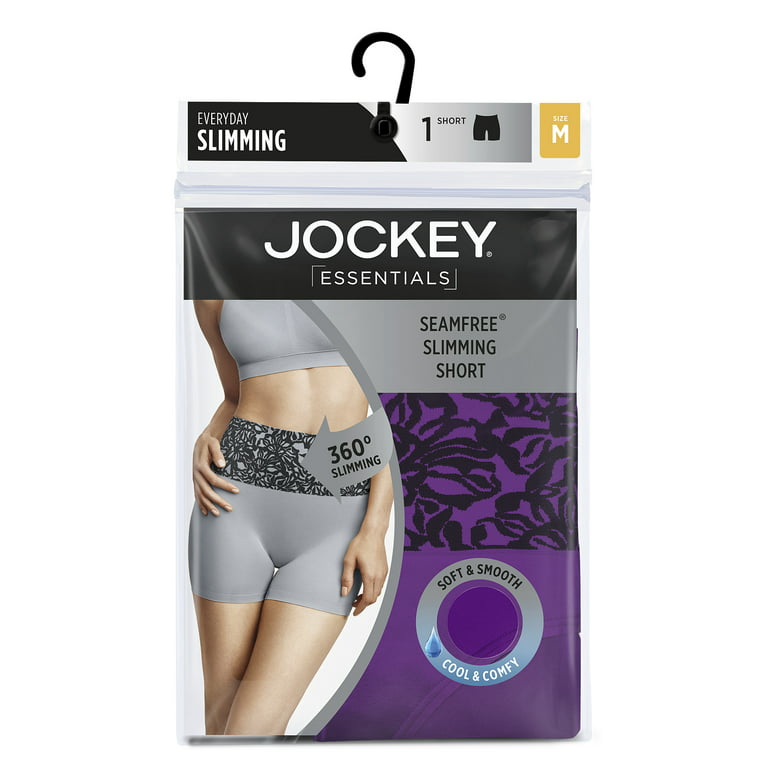 Jockey Essentials Women's Seamfree Slimming Short, Cooling Shapewear, Body  Slimming Slipshort, Sizes Small-3XL, 5359