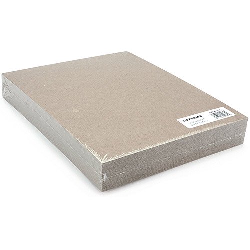 Grafix Medium Weight Natural Chipboard Sheets, 81/2" x 11" Walmart