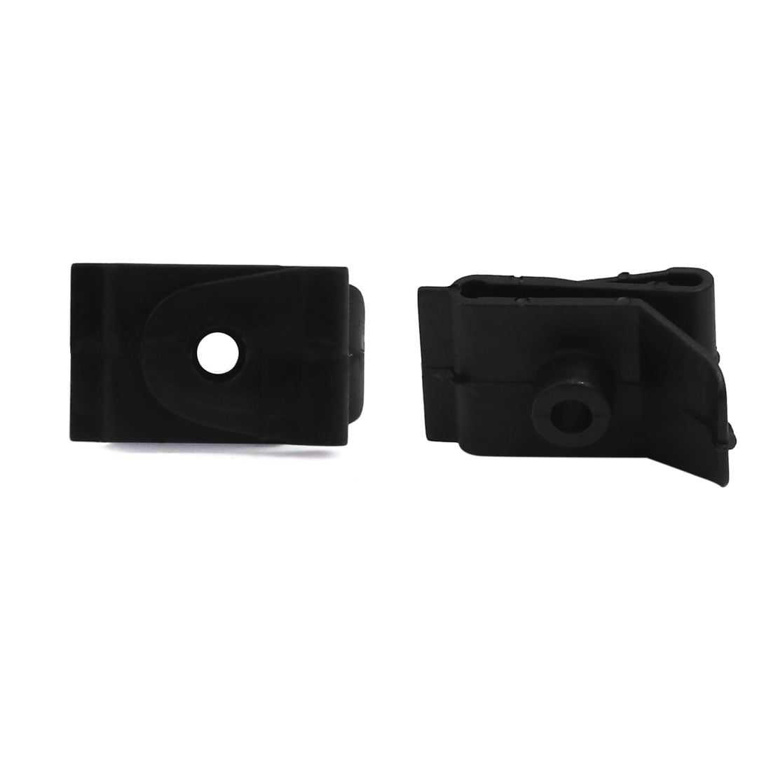 100 Pcs 5.5mm Hole Screw Mounting Wheel Arch Cover Fastener Clips Black For Auto