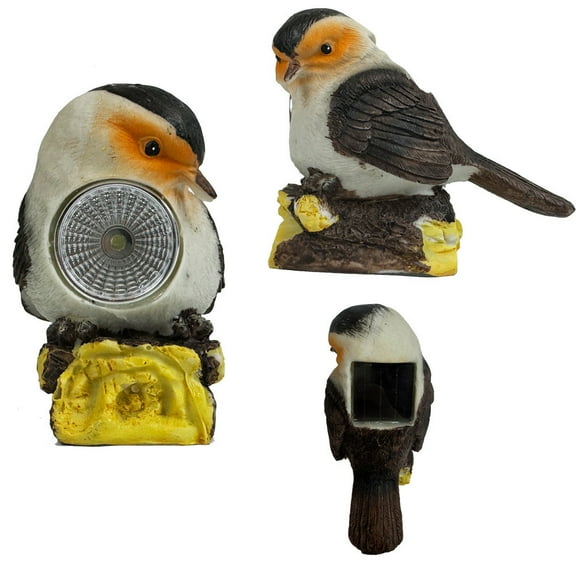 Solar Garden Lights, Bird Ornament with Rotating Head, Solar Powered LED Outdoor Decor for Yard, Auto On/Off Weather Resistant Statue