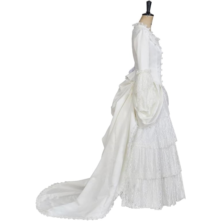 christine daae white dress UPUPCOS Women Cosplay Costume White Long Sleeved Gown Embroidered Vest Women Long Dress Night-Robe Halloween : Clothing, Shoes & Jewelry Christine Daae Nightgown, Adults Christine