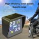 thumbnail image 3 of Motorcycle Tire Monitor USB Rechargeable High-precision Easy Installation LCD Screen with Solar Panel Monitoring Wireless Sensing Waterproof Motorcycl, 3 of 5