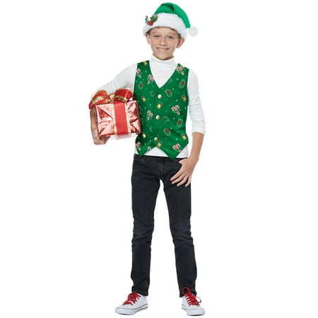 Holiday Vest Child Costume (Green)