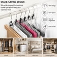 thumbnail image 6 of Clearance White Solid Wood Pants Hanger with Clips - Non-Slip Trouser Clamp Hanger for Skirts and Pants, 6 of 9