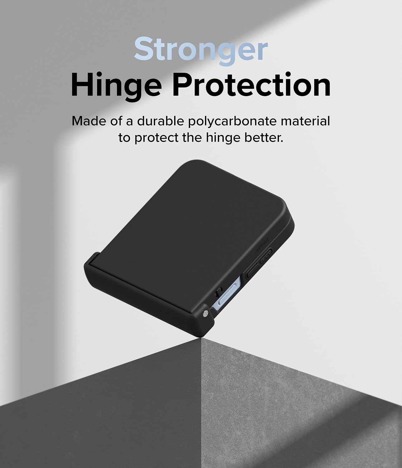 Ringke Galaxy Z Flip 6 / 7 FE [Slim Hinge] Hinge Protection Thin Anti- Yellowing Phone Case - Black