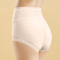thumbnail image 4 of Kmdttou Womens Underwear Breathable Wicking Sexy Lace High Cut Panties Comfort Bikini Panty Stretch Underpants Breathable Ladies Briefs (Regular & Plus Size) Beige-M, 4 of 4