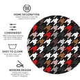 thumbnail image 4 of Balery 4 Pcs Houndstooth Green Redleather Coasters Set, Drink Table Cup Coasters For Living Room Kitchen Coffee Decor, 4 of 9