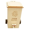 thumbnail image 4 of Cubo de basura volteable Rompecabezas Construcción Juguetes Manualidades Educación temprana Adorno Madera reciclable, 4 of 9
