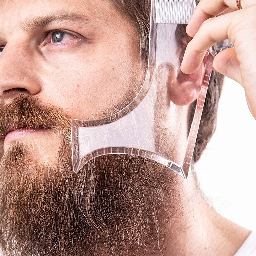 Beard Styling Shaping Tool Template Shaper Stencil Symmetry Trimming Beard Comb Beard Shaper