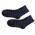 thumbnail image 1 of Calcetines de invierno Qarigey 5 pares para hombre media pantorrilla Rayas azul marino, 1 of 1