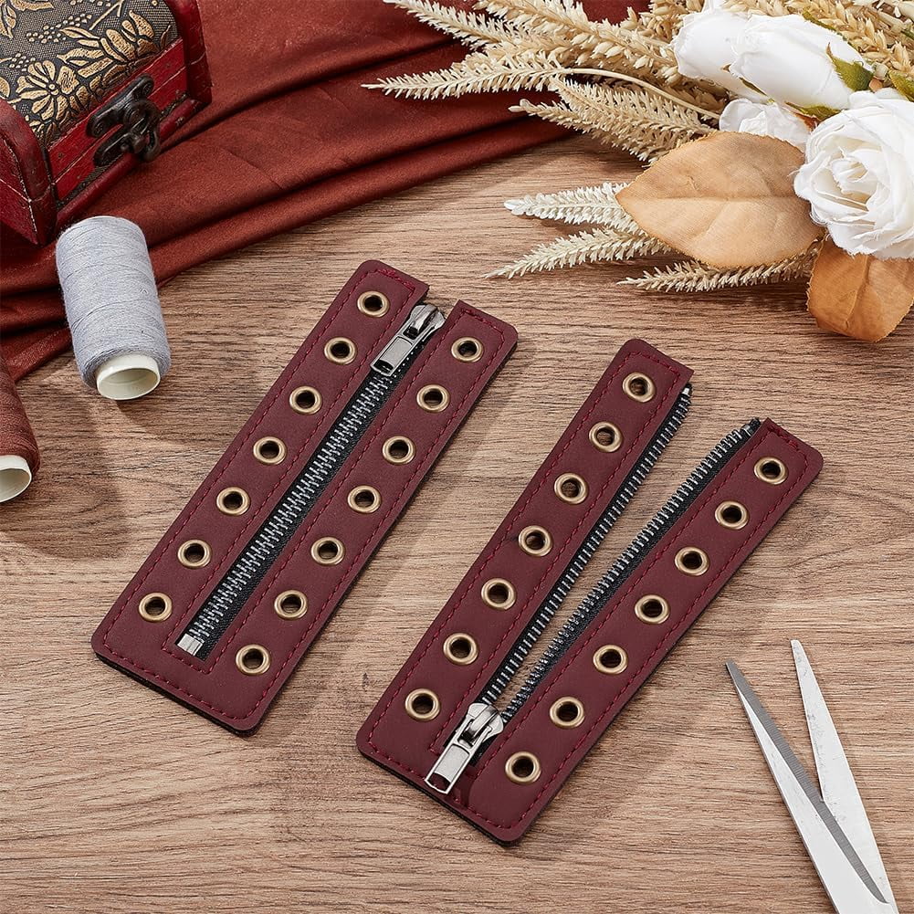 7 eyelet boot zipper discount