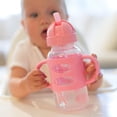 thumbnail image 2 of Botella con pajita para sorber Dr. Brown's Milestones, 270 ml, rosa, 6 m o más, 2 of 7