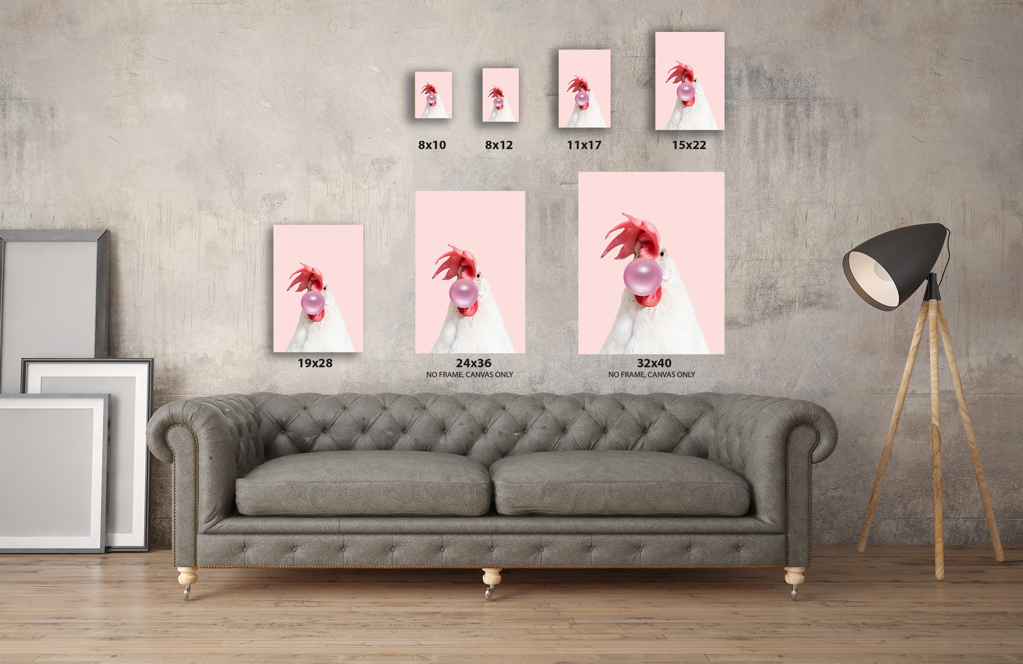 Vintage QUALITY Poster print.ROOSTER.Cock.Room art Decor.Interior design.322