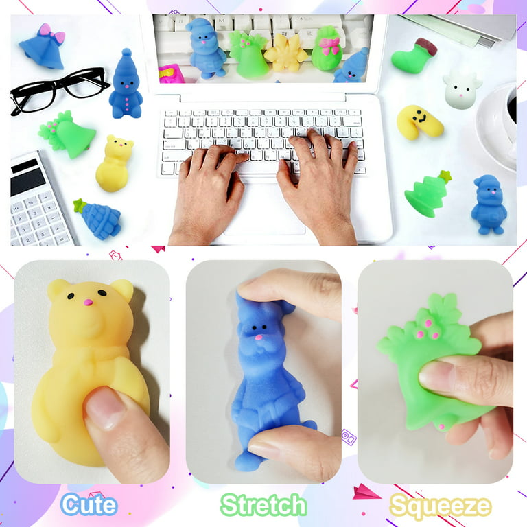 Cheap 50PCS Mochi Squishy Squeeze Toys Mini Animal Anti-stress
