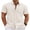 Beige, variant on COOFANDY Short Sleeve Button up Texured Shirts Casual Summer No Tuck Shirts for Men