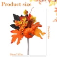 thumbnail image 3 of 4 Pcs Fall Pumpkin Maple Leaf Picks, Autumn Tiered Tray Decor for Coffee Bar, Kitchen Counter, Shelf Styling, Harvest Seasonal Home Accents, 3 of 5