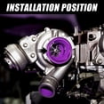 thumbnail image 2 of 2inch Purple Bellmouth Velocity Stack Adapter Turbo Air Intake Horn Air Inlet Decorative Cover, 2 of 5