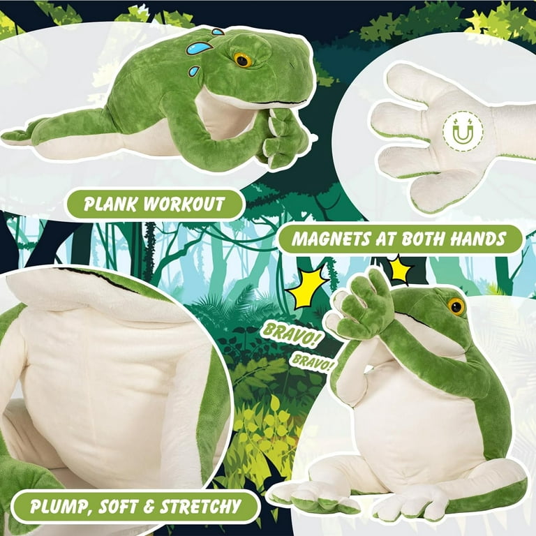 Gigantic Plush Giant Frog Stuffed Animal Soft Toy - 22 Inches Large - Green