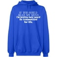 thumbnail image 2 of OXI Hoodie Sweatshirt - If You Could Read My Mind, Basic Casual Hoodie for Men's and Women Fleece Hoodie Long Sleeve - Royal Blue 2X-Large, 2 of 3