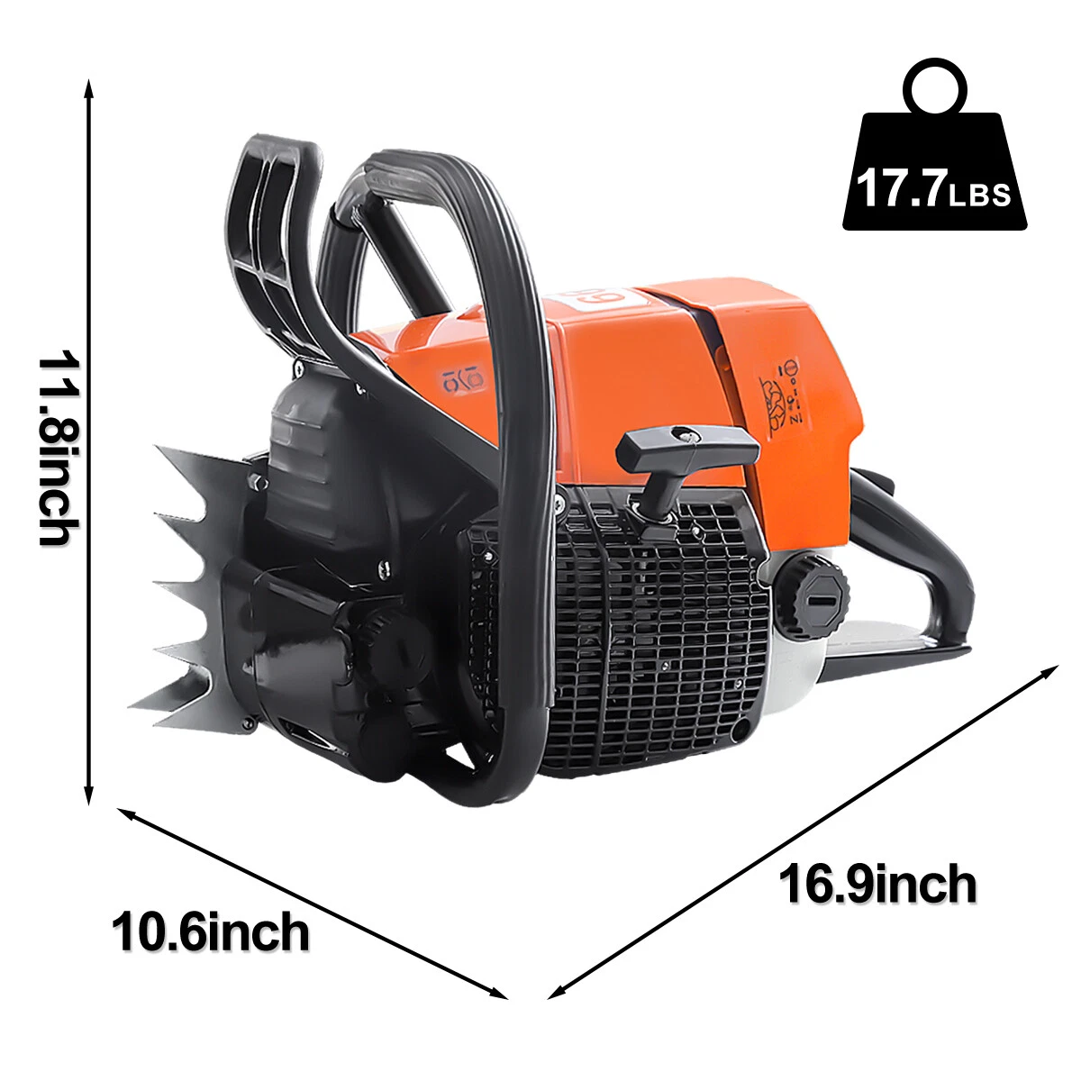 MS660 91.6cc Top Handle Chainsaw Power Head Gasoline Fit 20/22/24/36in Bar Chain